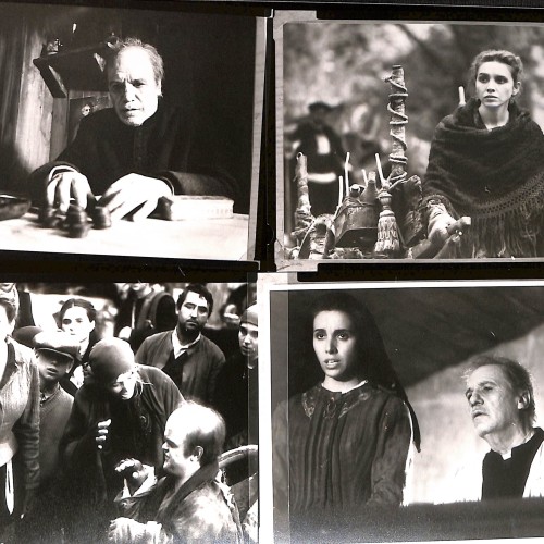 Lote de 4 fotografías de escena de película