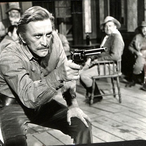 Fotografía original de Kirk Douglas en una película del Oeste