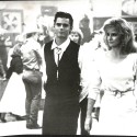 Fotografía publicitaria de C. Thomas Howell en blanco y negro