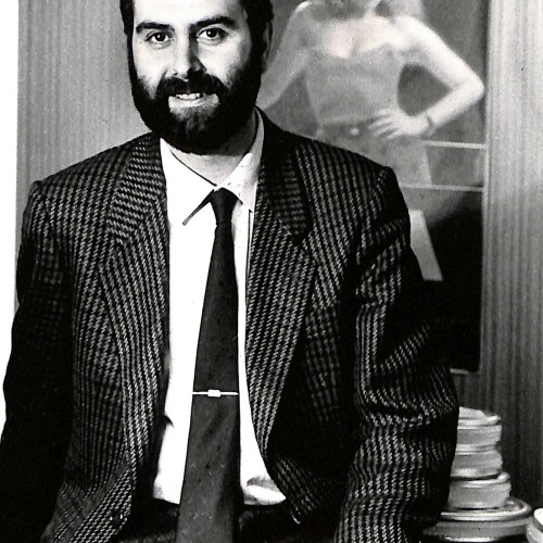Fotografía en blanco y negro de Enrique Vician, sellada por Eduard Olivella fotógrafo