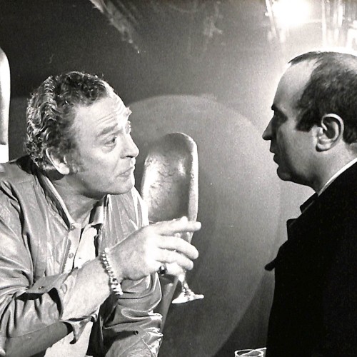 Fotografía original de la película "Juego de lágrimas" (The Crying Game) con Michael Caine y Bob Hoskins