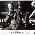 Fotografía promocional (lobby card) de la película "El Color del Dinero" con Paul Newman