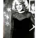 Fotografía original de la actriz Bette Midler en blanco y negro.