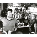 Fotografía promocional de prensa en blanco y negro, película estadounidense