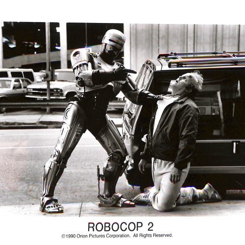 Fotografía promocional de prensa de la película 'Robocop 2'