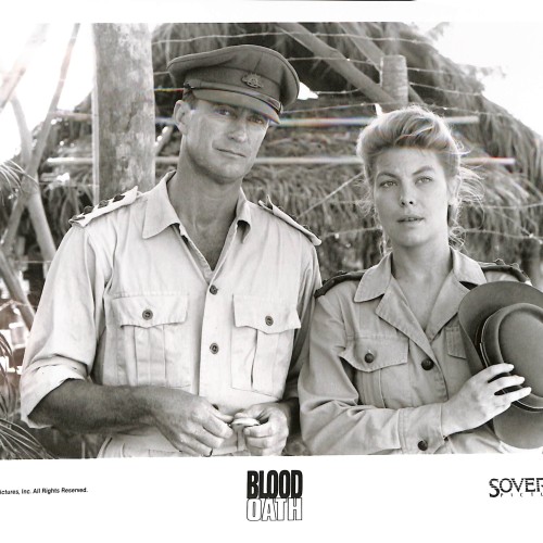 Fotografía publicitaria (Press Kit) de la película "Blood Oath" (1990)