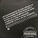 Cliché tipográfico para cartel publicitario de película con clasificación 'S'