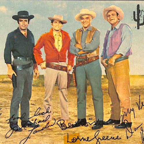 Postal de la serie de televisión Bonanza