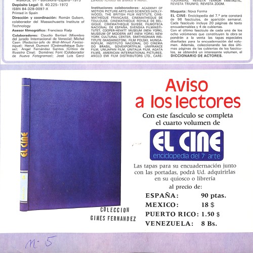 Fascículo de 'El Cine: Enciclopedia del 7.º arte' (Volumen 4)