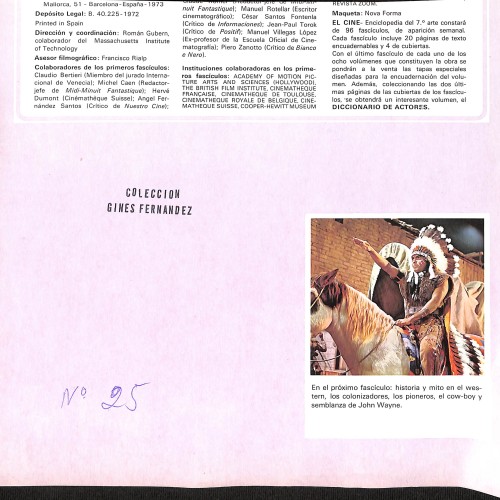 Fascículo de 'EL CINE - Enciclopedia del 7.º arte'