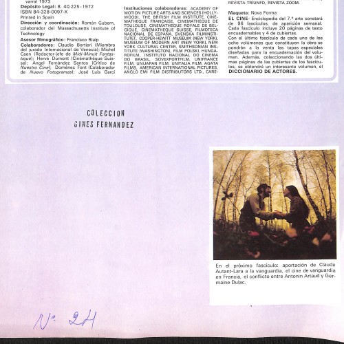 Fascículo de enciclopedia de cine