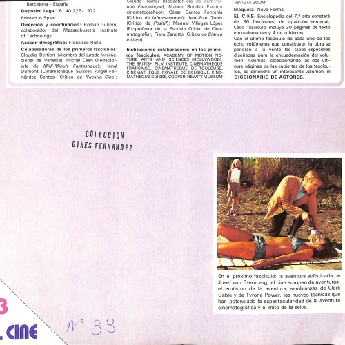 Fascículo de la enciclopedia El Cine, nº 33, con Brigitte Bardot y Jeanne Moreau en portada