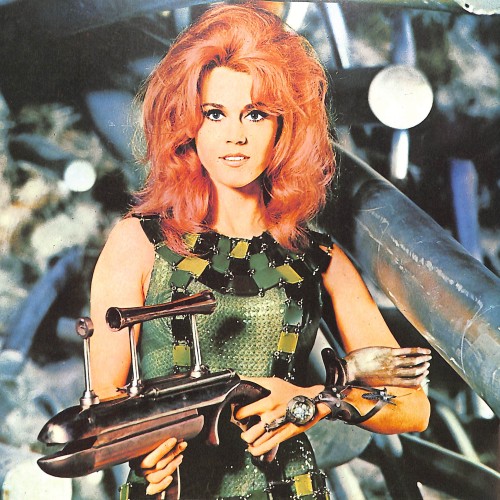 Fascículo de 'El Cine - Enciclopedia del 7.º arte' con portada de Jane Fonda en Barbarella