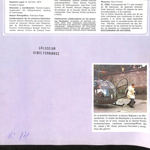 Fascículo de 'El Cine - Enciclopedia del 7.º arte' con portada de Jane Fonda en Barbarella