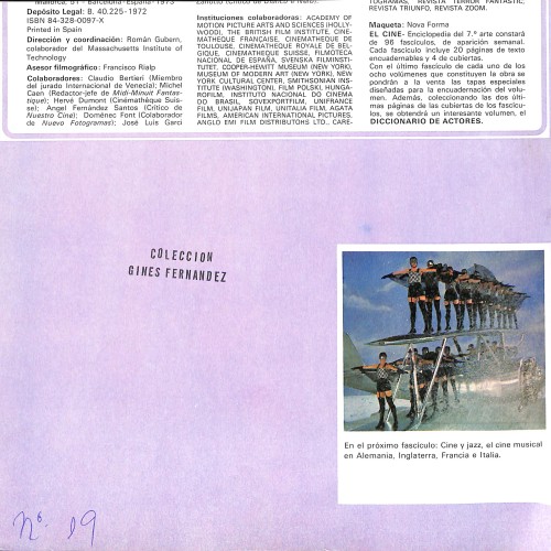 Fascículo de 'EL CINE - Enciclopedia del 7.º arte' (Número 19)