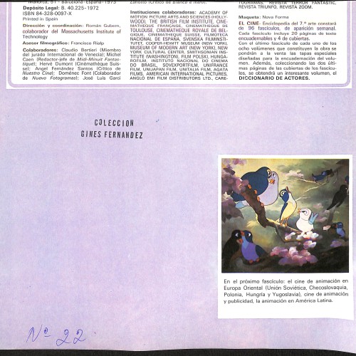 Fascículo de 'EL CINE - Enciclopedia del 7º arte', Nº 22