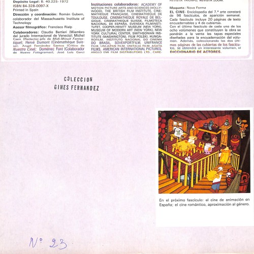 Fascículo de 'EL CINE - Enciclopedia del 7.º arte' (Nº 23)