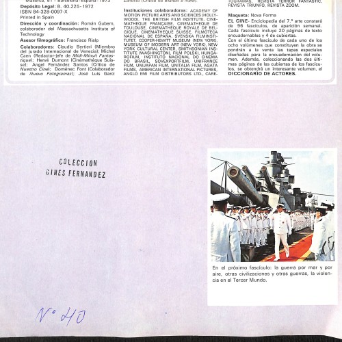 Fascículo de 'EL CINE - Enciclopedia del 7.º arte', número 40