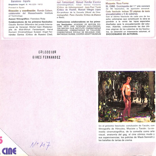 Fascículo de El Cine - Enciclopedia del 7º arte, número 5