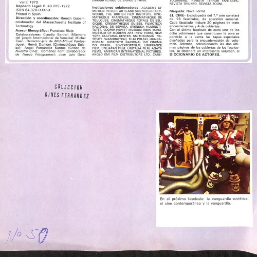 Página impresa, Colección Ginés Fernández, Fascículo N° 50