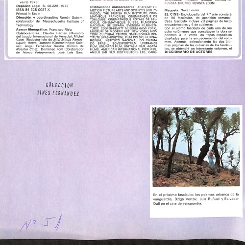 Fascículo de 'EL CINE - Enciclopedia del 7.º arte', número 51