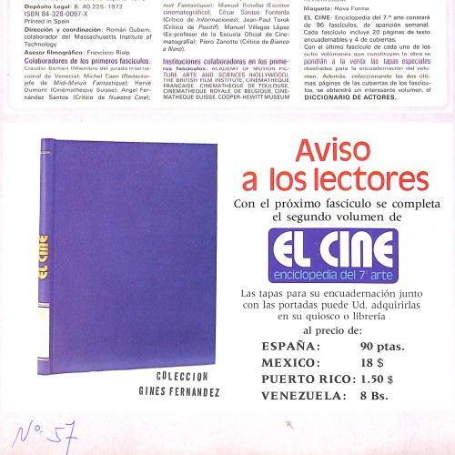 Fascículo de 'El Cine: Enciclopedia del 7º Arte'