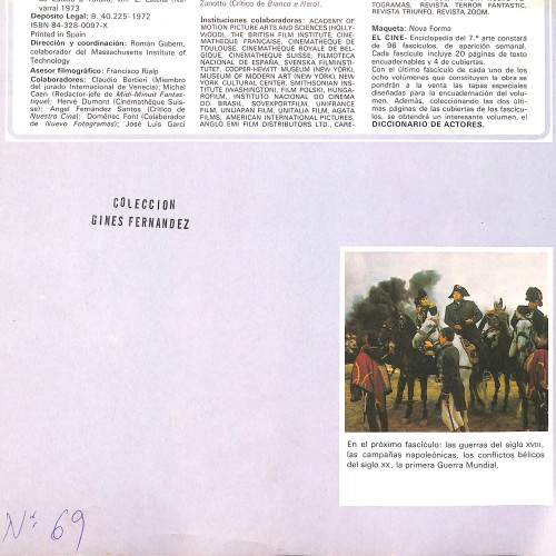 Fascículo de la enciclopedia "El Cine", con imagen de Charlton Heston