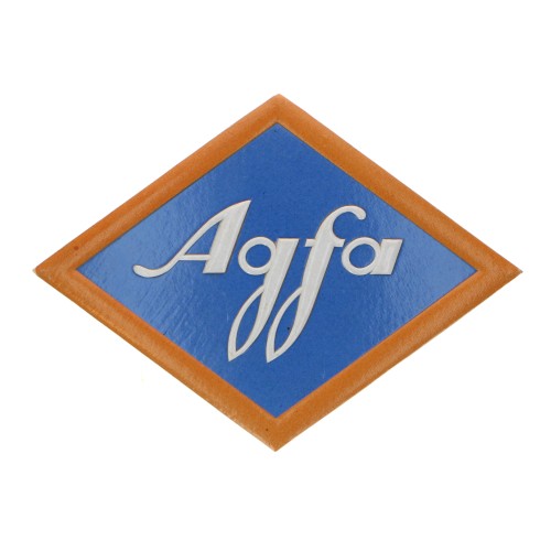 Cartel publicitario Agfa logo x2