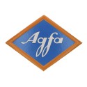 Cartel publicitario Agfa logo x2