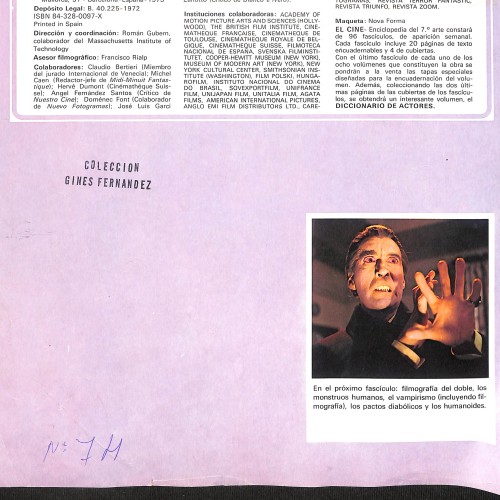Fascículo de 'El Cine - Enciclopedia del 7º Arte'