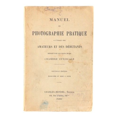 Libro "Manuel de Photographie Practique" - Chambre Syndicale, Charles-Mendel