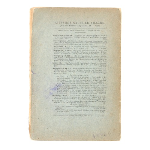 Libro "Petits cliches et Grandes Épreuves" - J. Berbard et L. Touchebeuf