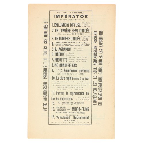Revista Production IMPÉRATOR, Les Secrets de la Photographie