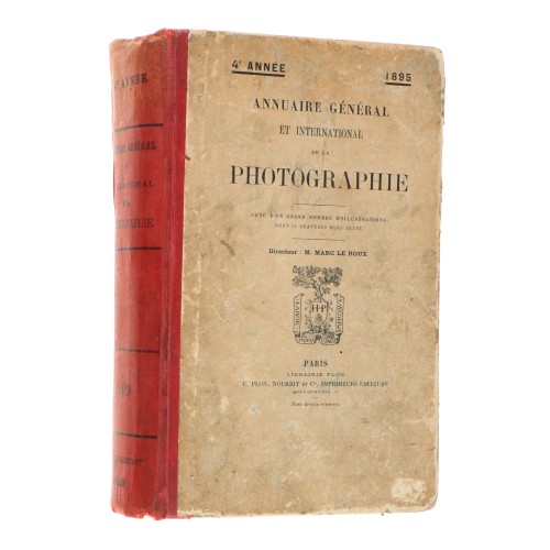 Libro "Annuaire Général et International de la Photographie" 4e Annee 1895