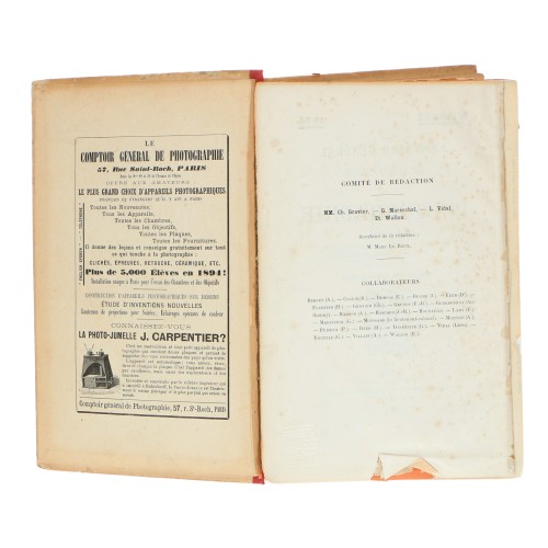 Libro "Annuaire Général et International de la Photographie" 4e Annee 1895