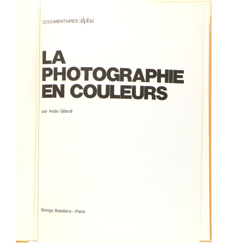 Libro La photographie en couleurs, Documentaires alpha