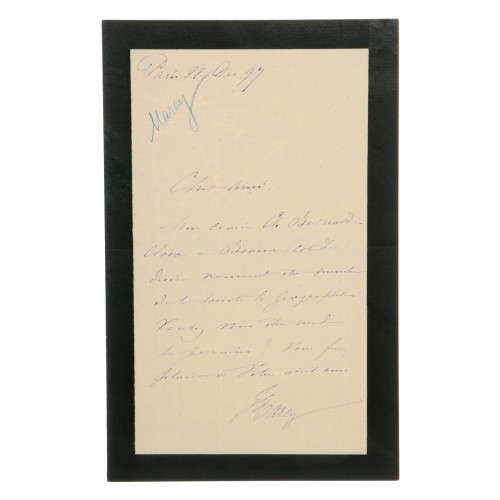 Manuscrito original de Etienne Jules Marey