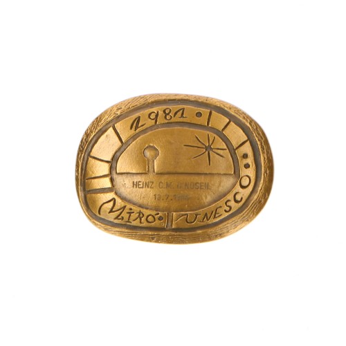 Medalla 1981 Miro/picasso Unesco Heinz C.M. Bindseil 13.7.1896