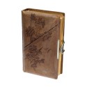 Leather album with photographs photographs