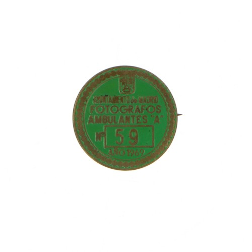 Madrid City Council Medal Itinerant Photographers 1969
