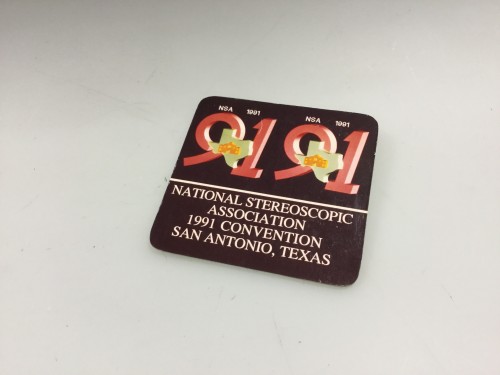 Medal National Stereoscopic Association Congress Identifiable Convention 1991 San Antonio, Texas