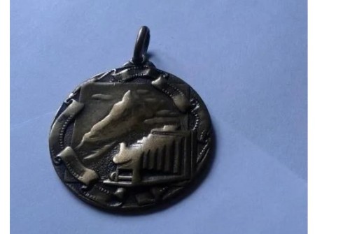 Medalla bronce conmemorativa Primera exposición fotográfica Zaragoza 1960