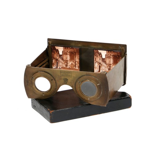 Folding Stereo Viewer Jules Richard Metal Verascope