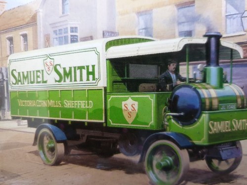 Diorama Yorkshire Steam Wagon 1917