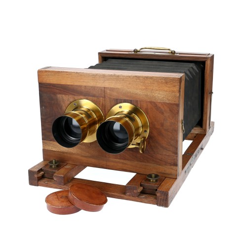 French Stereo Camera 12x21 with goals Petzval