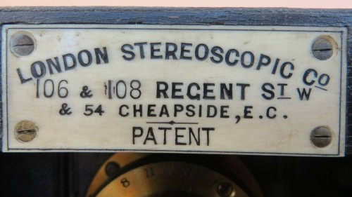 Cámara estéreo Cámara London Stereoscopic Co. de placas