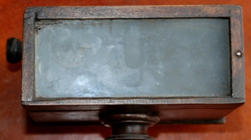 Stéréoscopiques Viewer table en bois vieux