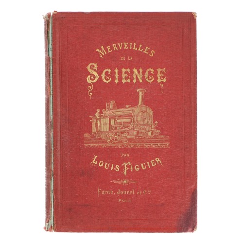 Libro 'Merveilles de la Science' de Louis Figuier (Frances)