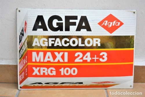 Afga poster enameled