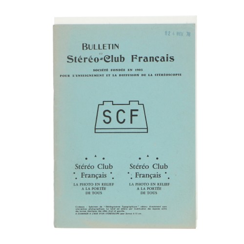 Boletin 'Stéréo Club Français' (Frances)